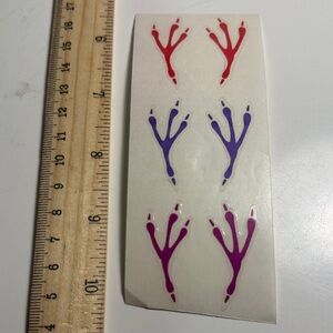 Vintage Mrs Grossman's bird foot sticker by the yard